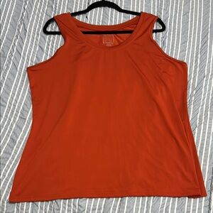 Ashley Stewart Orange Sleeveless Tank Top
